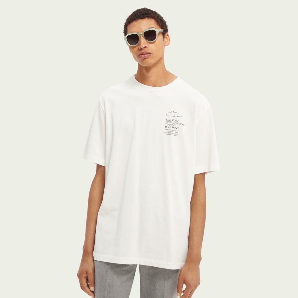 - Organic Cotton Graphic T-shirt - White