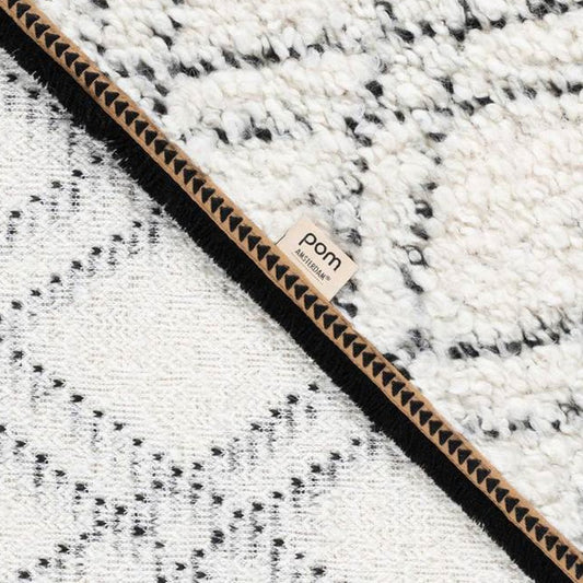 Wool-Blend Teddy Shawl - Ivory