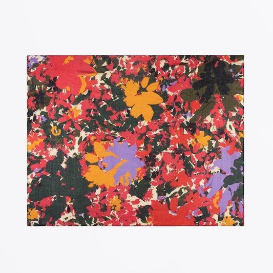 - Abstract Floral Shawl - Pink/Multi