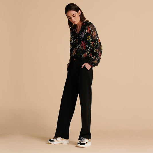 Floral Print Blouse - Black/Multi