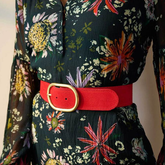 - Floral Print Dress - Black/Multi