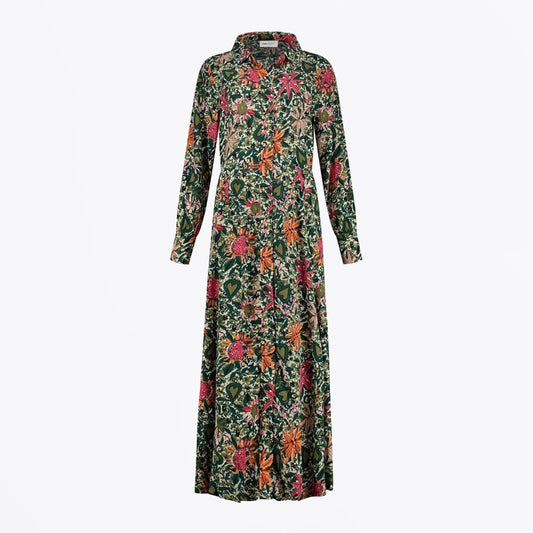 Floral and Heart Print Dress - Multi