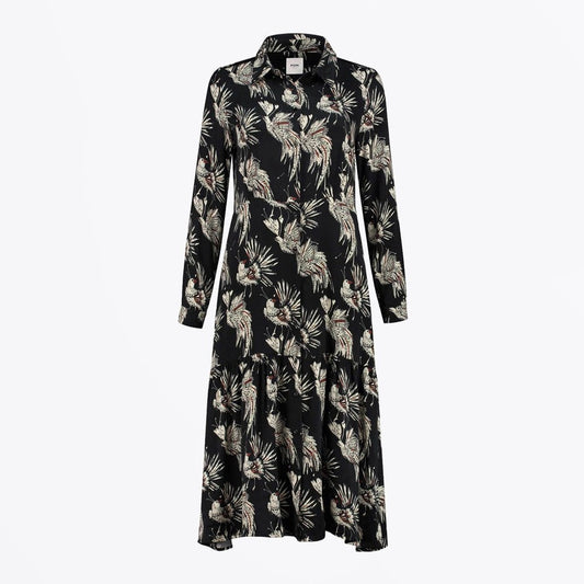 - Paradise Birds Dress - Black