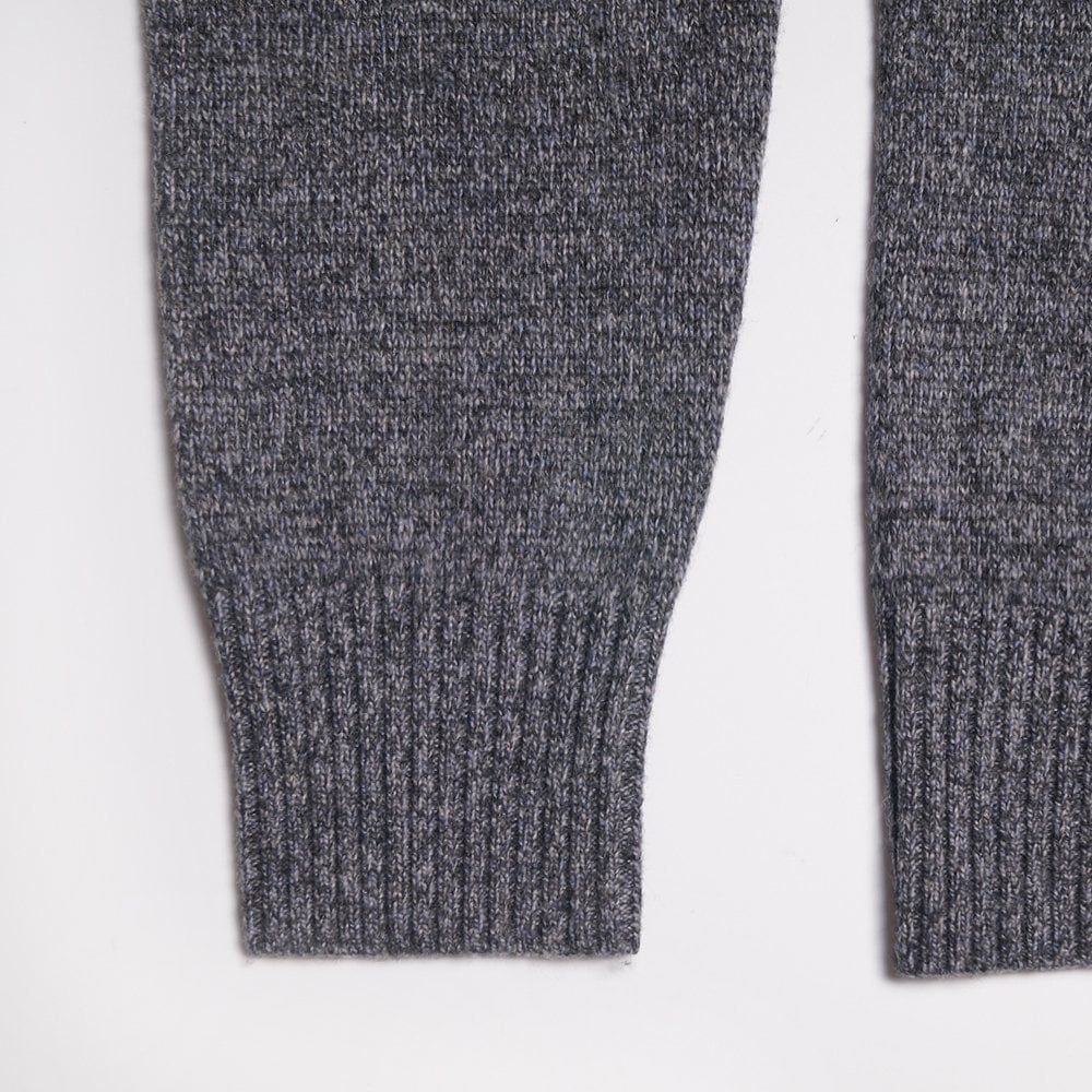 -  Crew Neck Knit Sweater - Grey Marl