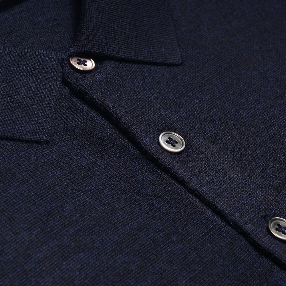 Merino Polo Shirt - Navy