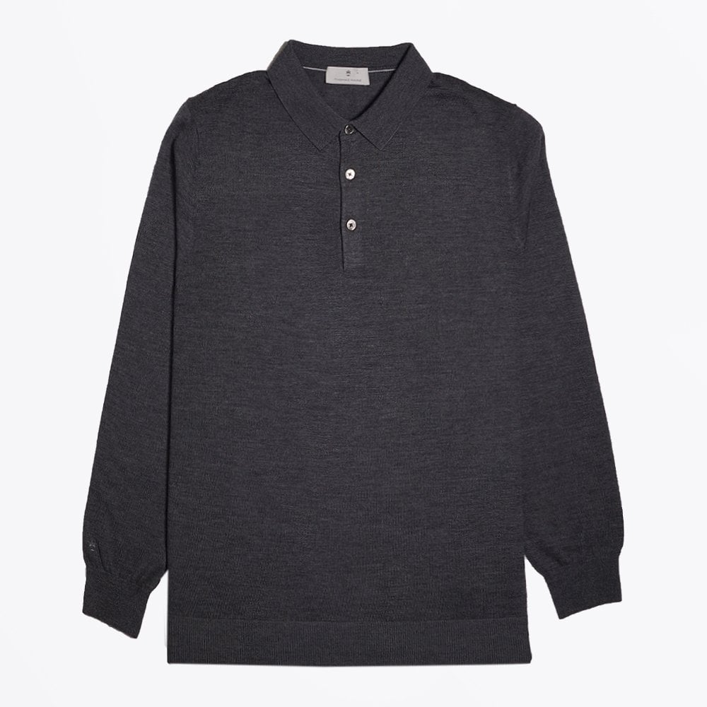 Thomas Merino Polo Shirt - Grey