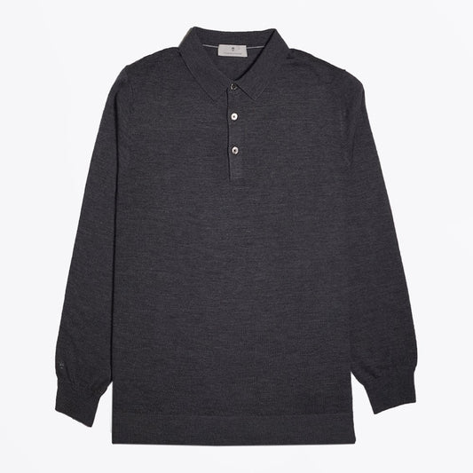 Merino Polo Shirt - Grey
