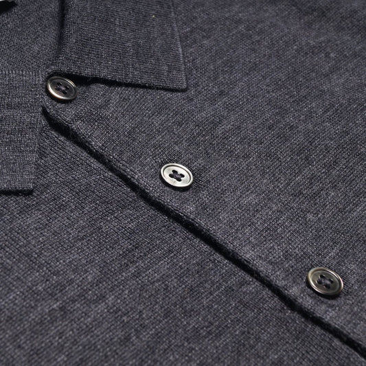 Merino Polo Shirt - Grey
