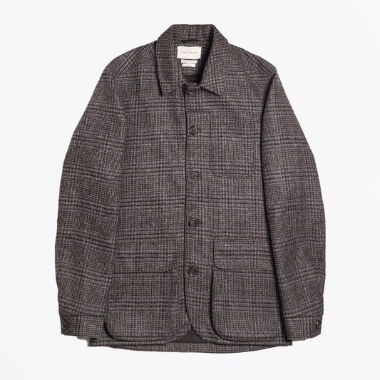 - Pathfinder - Wool Checked Jacket - Charcoal