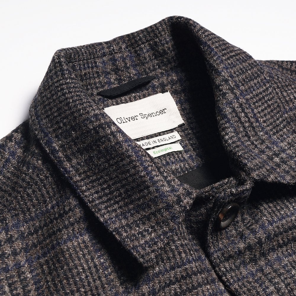 - Pathfinder - Wool Checked Jacket - Charcoal