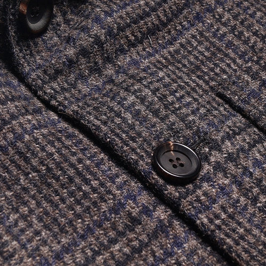 - Pathfinder - Wool Checked Jacket - Charcoal