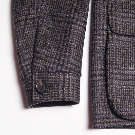 - Pathfinder - Wool Checked Jacket - Charcoal