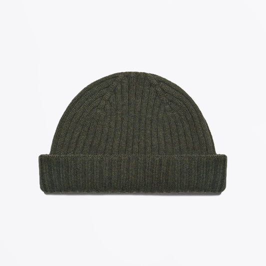 Knit Beanie Hat - Khaki