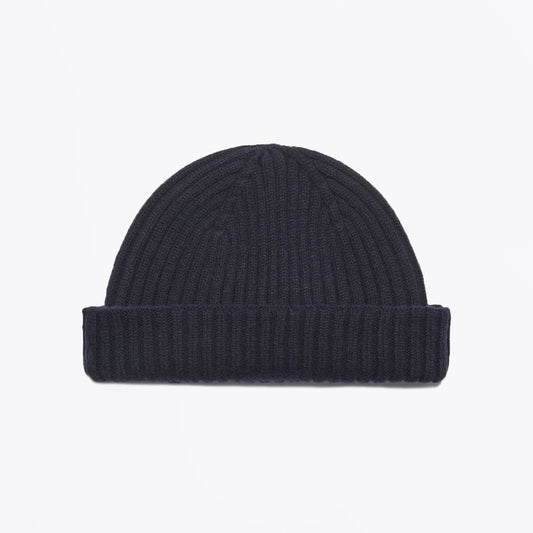 Knit Beanie Hat - Navy