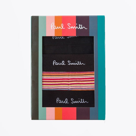 - 3 Pack Multi Boxer Briefs - Black/Multi