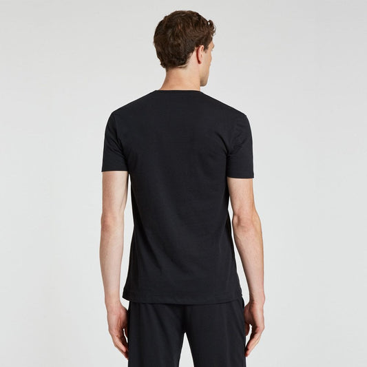 - Cotton Crew Neck T-Shirt - Black