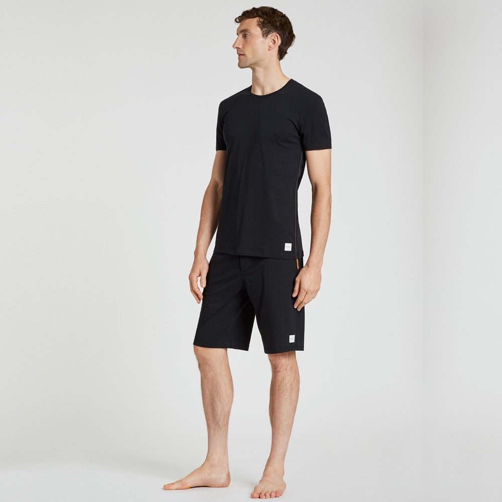 Paul Jersey Cotton Lounge Shorts - Black