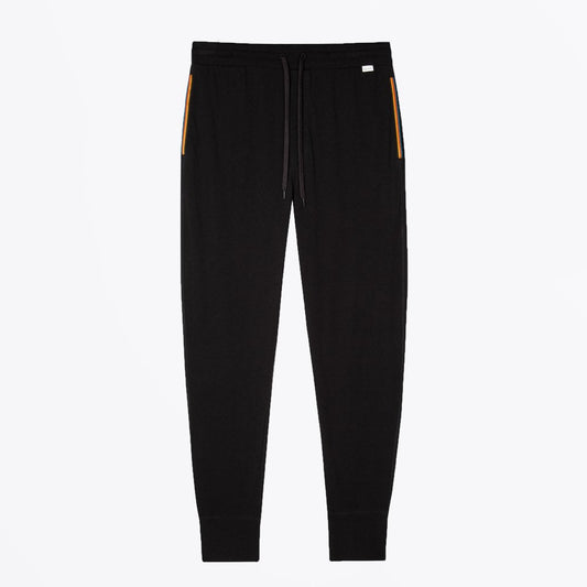 - Cotton Jersey Lounge Pants - Black