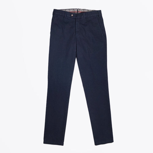 Lupus - Fine Check Chinos - Navy