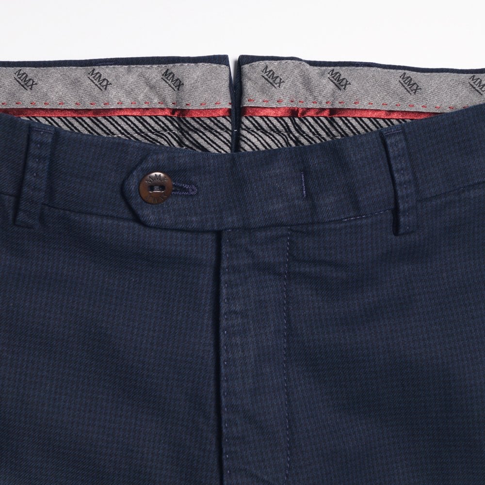 MMX - Lupus - Fine Check Chinos - Navy