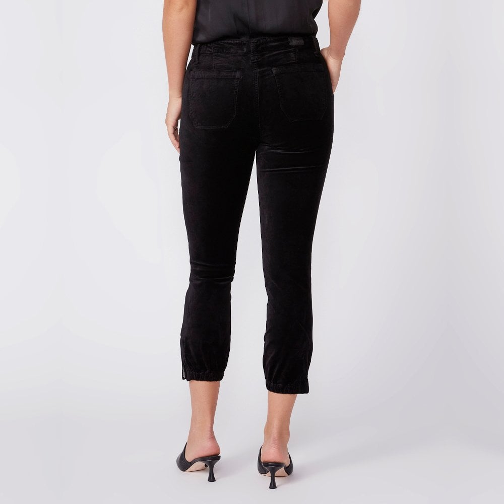 Paige Mayslie - Velvet Joggers - Black