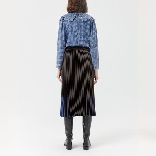 - Rare - Oversized Collar Top - Blue