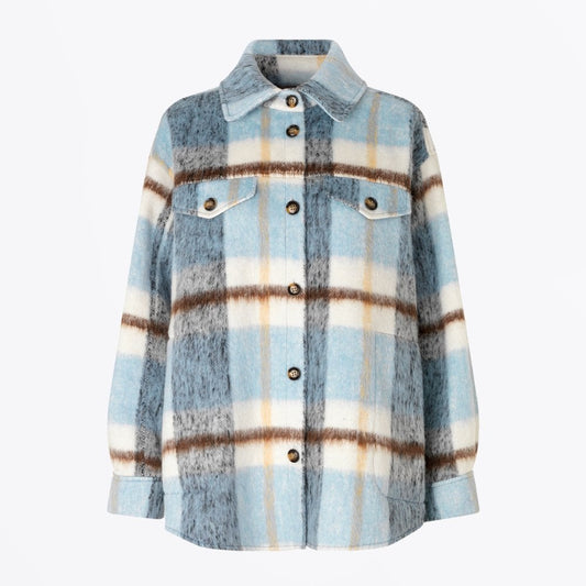 - Rellina - Check Overshirt - Blue