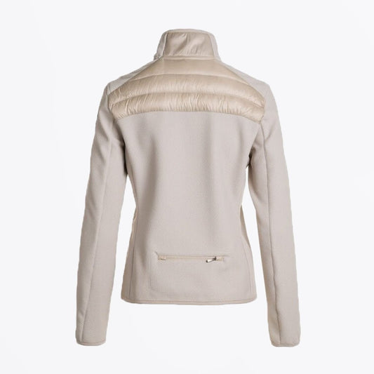 - Olivia - Honeycomb Knit Jacket - Silver/Grey