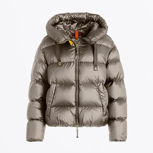 - Tilly - Bomber Puffer Jacket - Silver/Grey