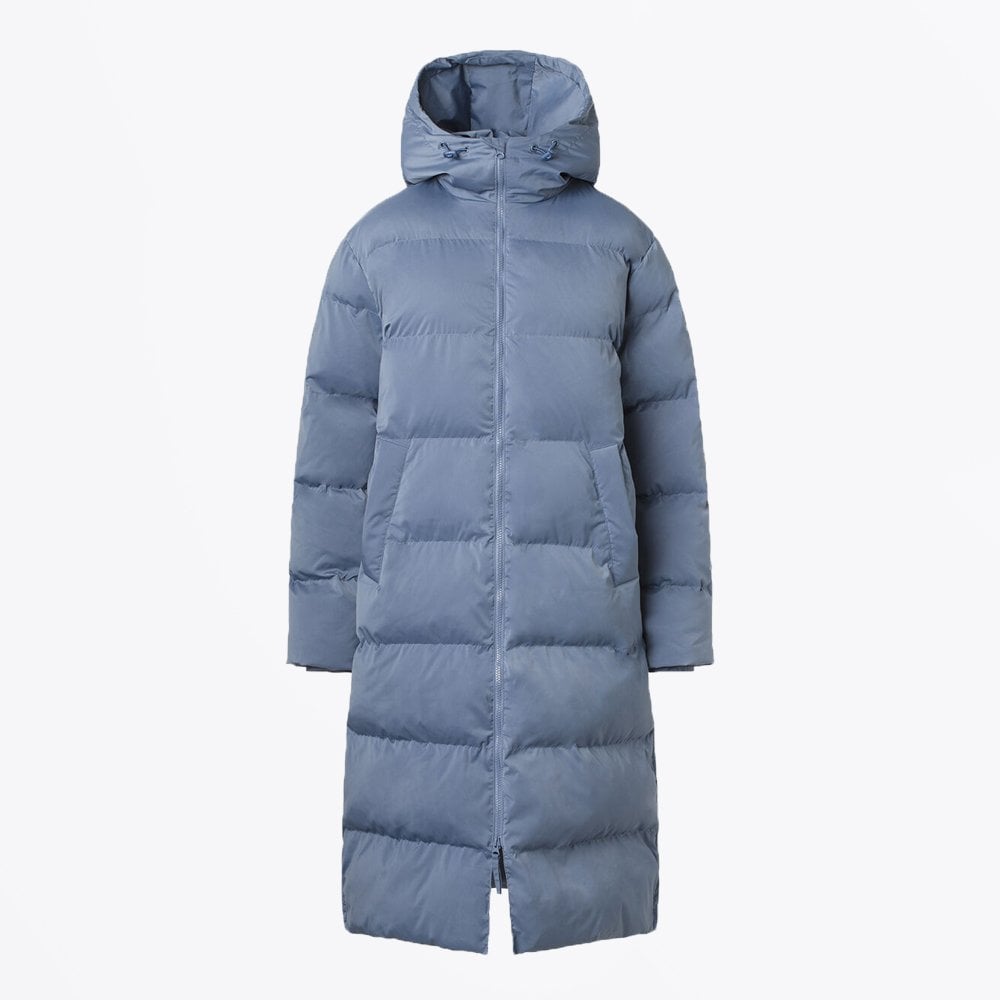 Samsoe Long Quilted Coat - Blue
