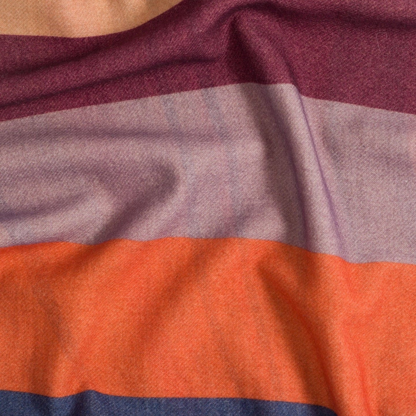 - Double-Sided Wool 'Swirl' Scarf - Multi