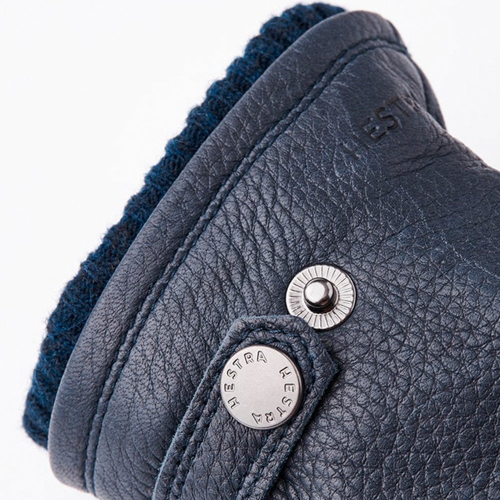 - Utsjö - Leather Primaloft Gloves - Navy