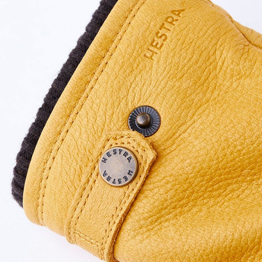 - Utsjö - Leather Primaloft Gloves - Yellow