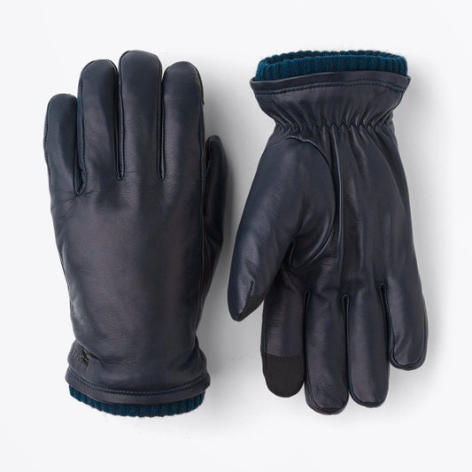 John - Leather Primaloft Gloves - Navy