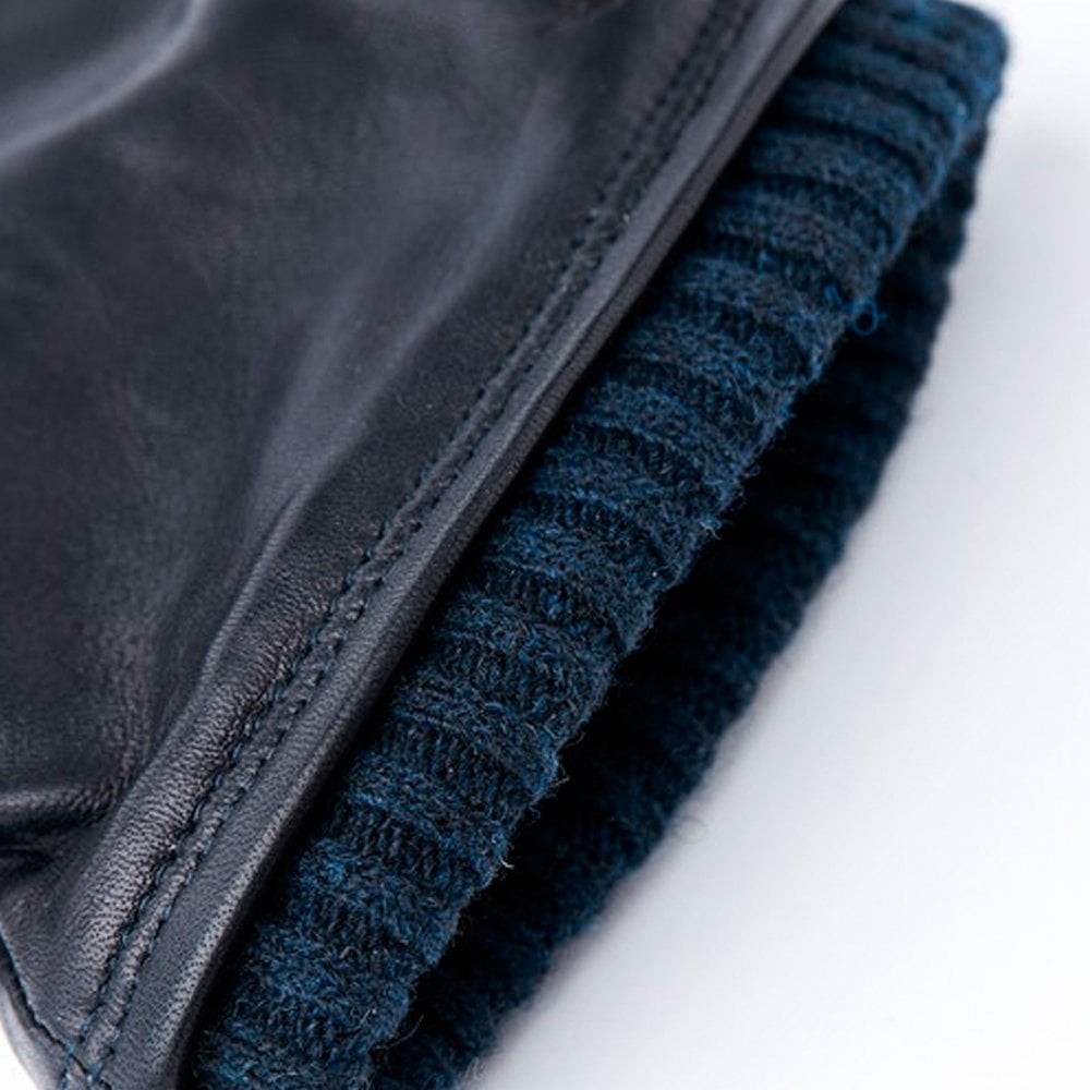 John - Leather Primaloft Gloves - Navy