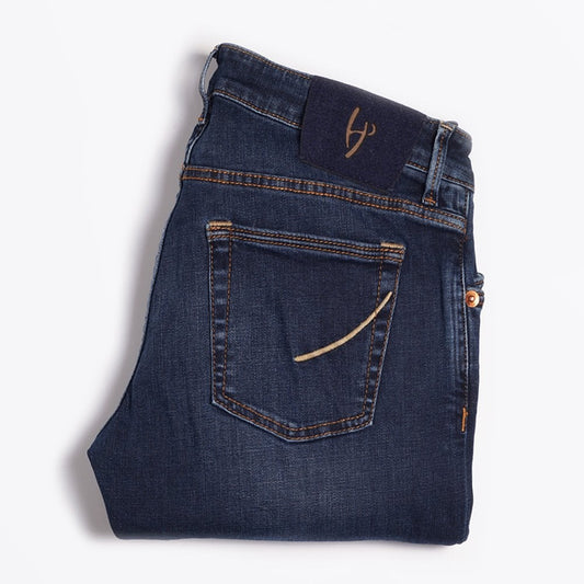 - Orvieto Stretch Denim Jeans - Dark Blue