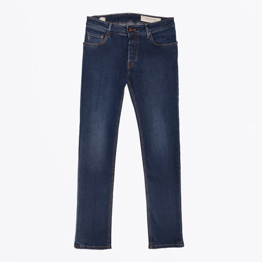 - Orvieto Stretch Denim Jeans - Dark Blue