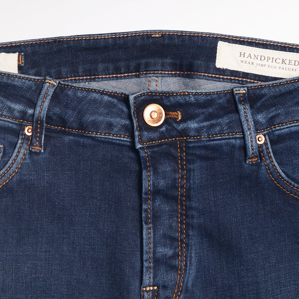 - Orvieto Stretch Denim Jeans - Dark Blue