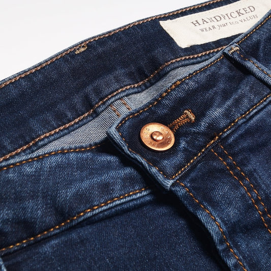 - Orvieto Stretch Denim Jeans - Dark Blue