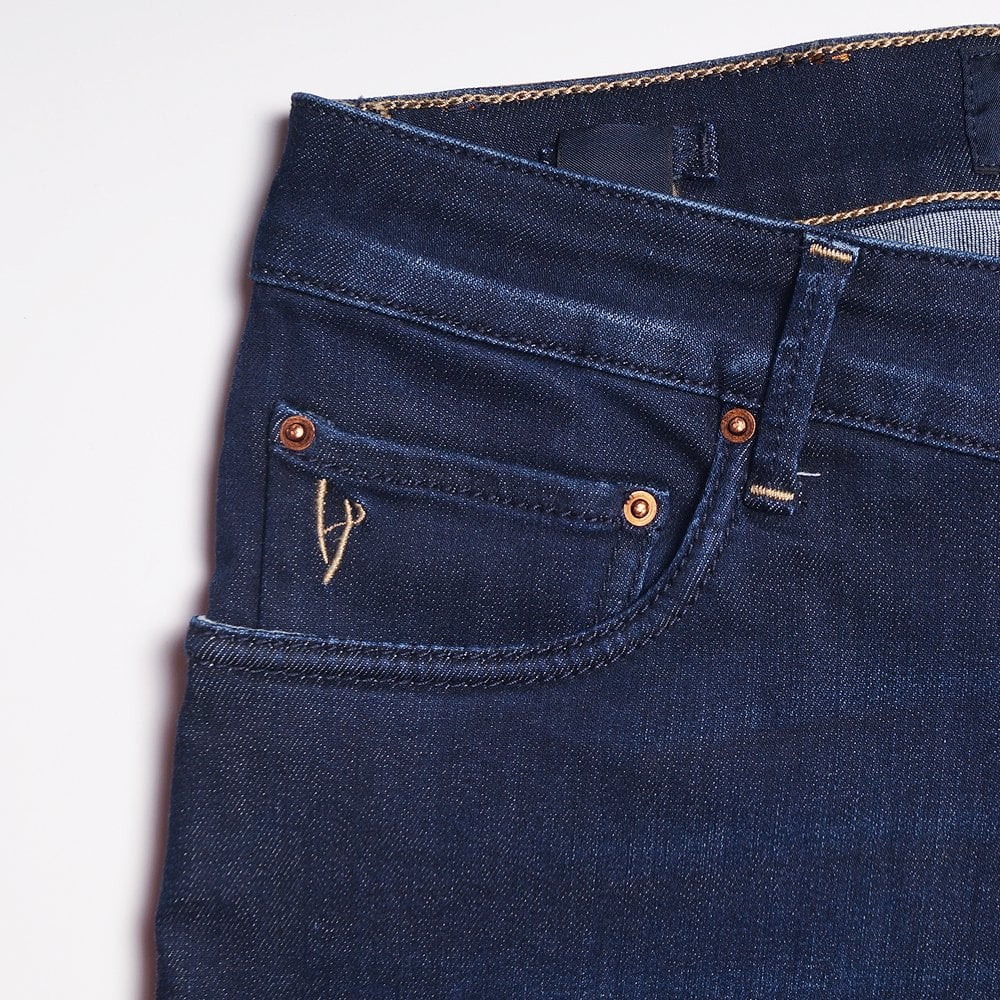 - Orvieto Clean Stretch Denim Jeans - Indigo