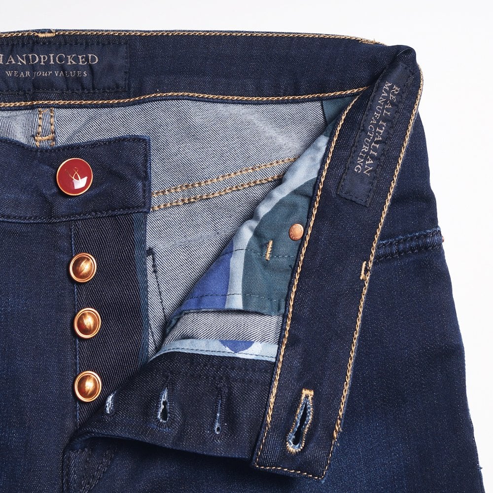 - Orvieto Clean Stretch Denim Jeans - Indigo