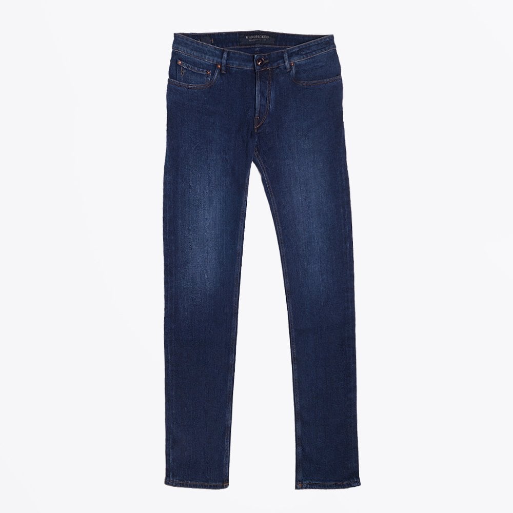 - Orvieto Stretch Denim Jeans - Blue