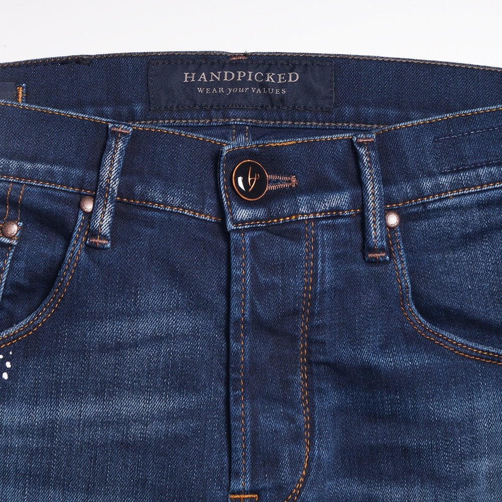 Handpicked Milano Double Pocket Jeans - Dark Blue
