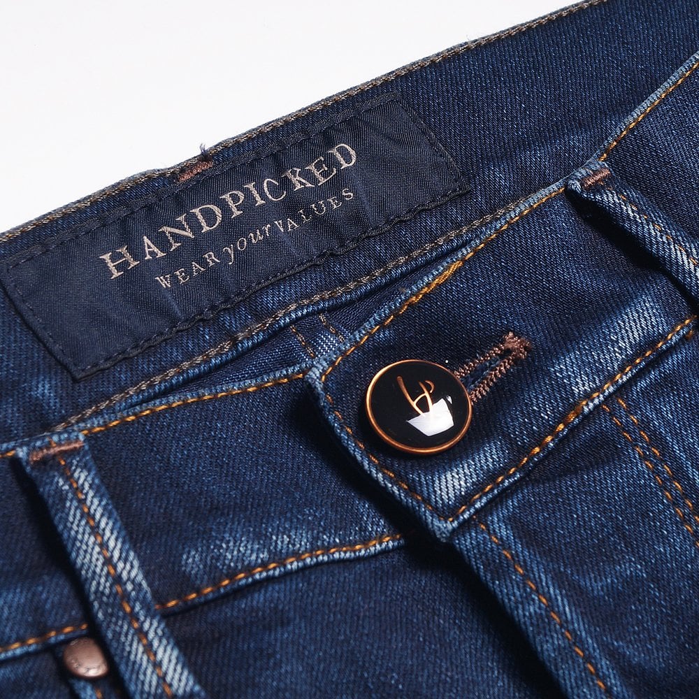 Handpicked Milano Double Pocket Jeans - Dark Blue