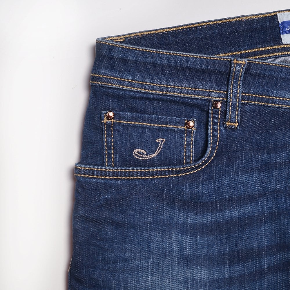 - Bard Slim Fit Jeans - Light Wash Blue