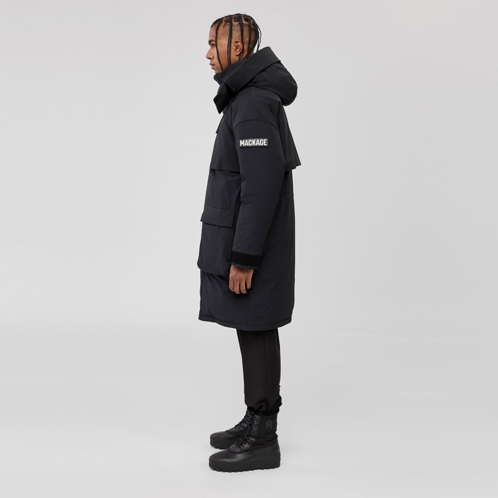 Mackage Gabriel - Tech Down Parka with Hood - Black