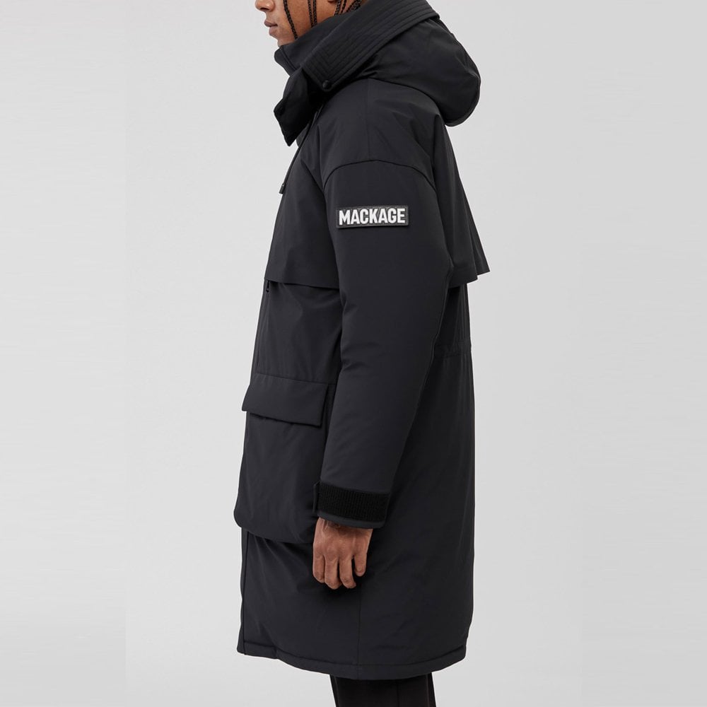 Mackage Gabriel - Tech Down Parka with Hood - Black