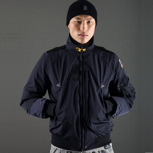 - Fire Light - Down Bomber Jacket - Blue/Black