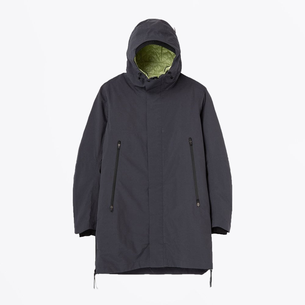 Krakatau Magnetic Liner Parka Coat - Grey