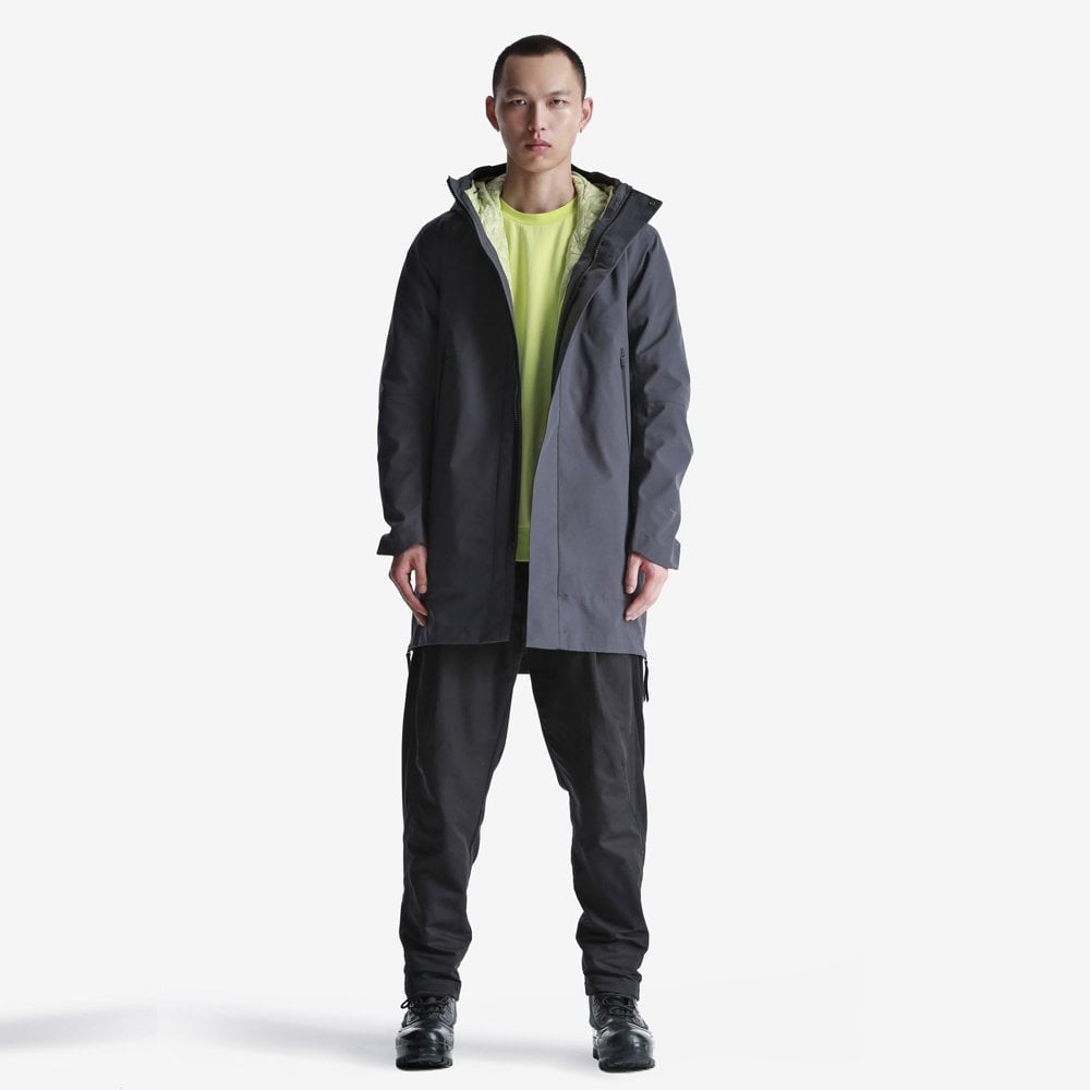 Magnetic Liner Parka Coat - Grey